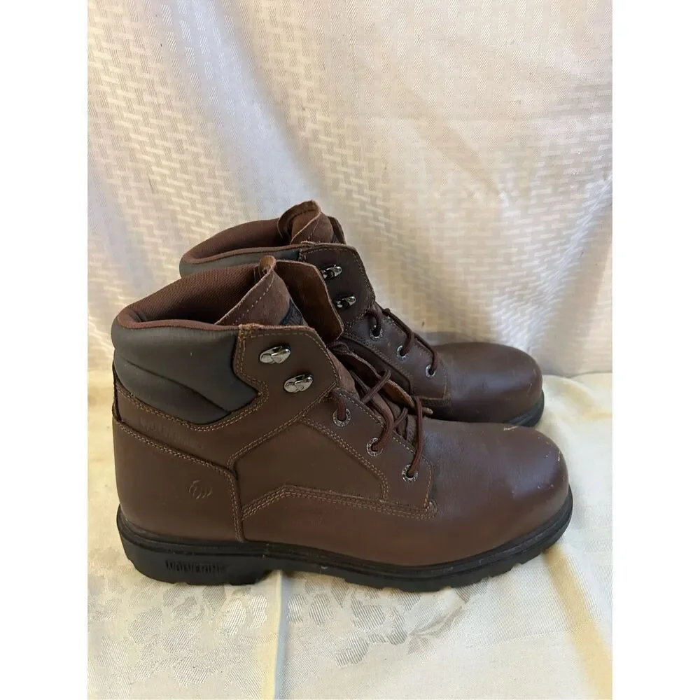 Wolverine mens‎ 13EW EH brown boots toe scuffs